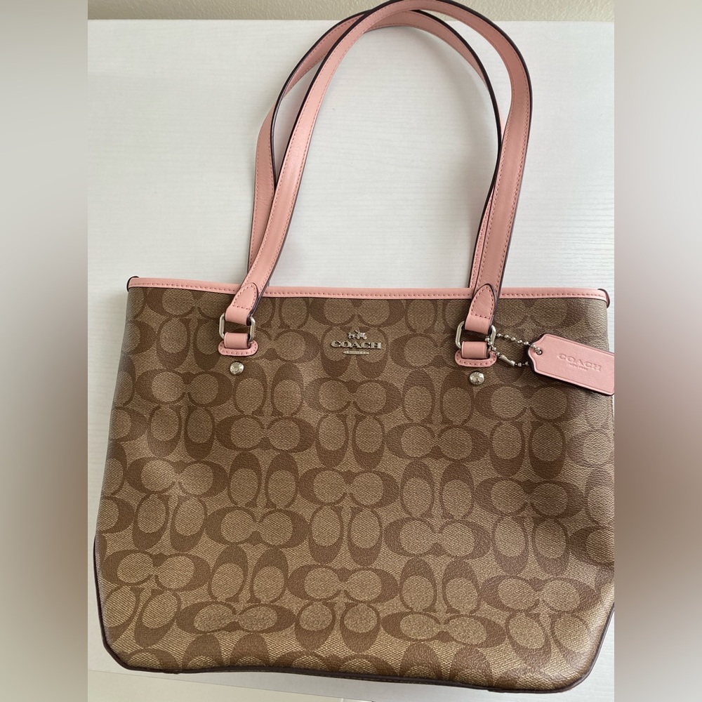 Coach Purse Pink Trim